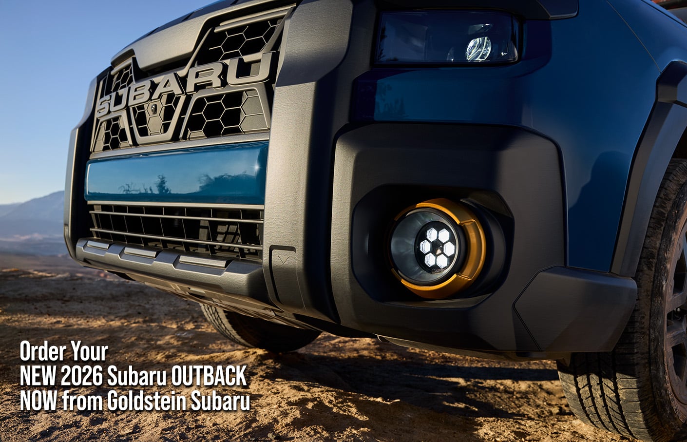 photo of the front of a new 2026 Subaru Outback SUV