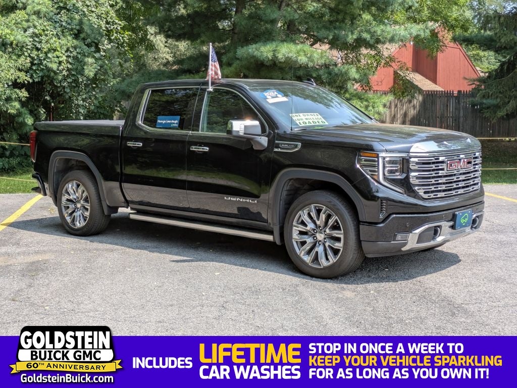 2024 GMC Sierra 1500 Denali in Onyx Black — front three-quarter view