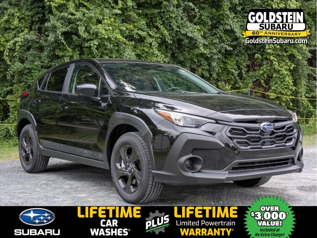 2026 Subaru CROSSTREK Base in Crystal Black Silica — front three-quarter view