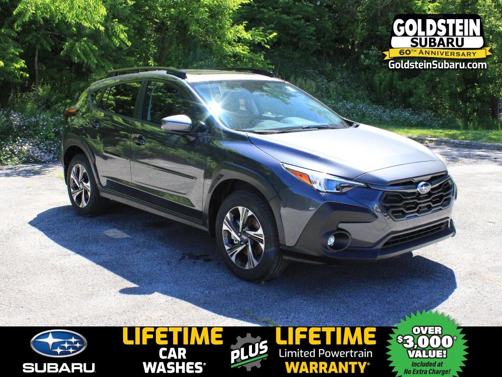 2026 Subaru CROSSTREK Premium in Magnetite Gray Pearl — front three-quarter view