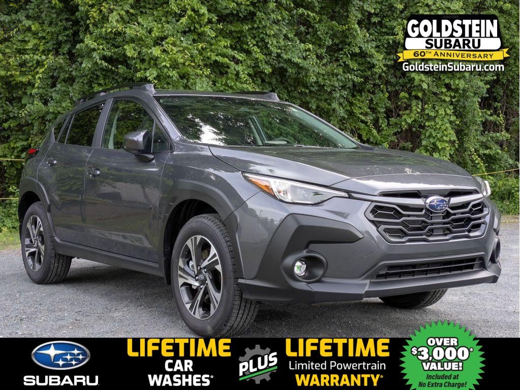 2026 Subaru CROSSTREK Premium in Magnetite Gray Pearl — front three-quarter view