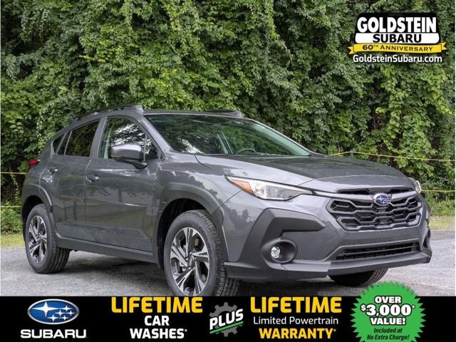 2026 Subaru CROSSTREK Premium in Magnetite Gray Metallic — front three-quarter view