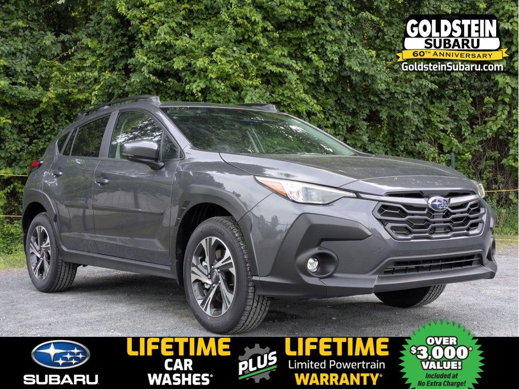 2026 Subaru CROSSTREK Premium in Magnetite Gray Pearl — front three-quarter view
