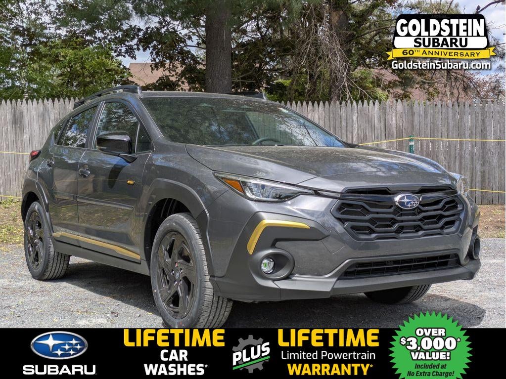 2026 Subaru CROSSTREK Sport in Magnetite Gray Pearl — front three-quarter view