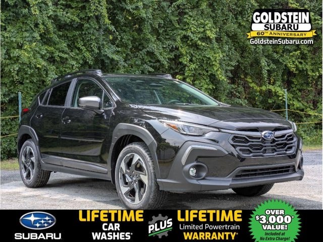 2026 Subaru CROSSTREK Limited in Crystal Black Silica — front three-quarter view