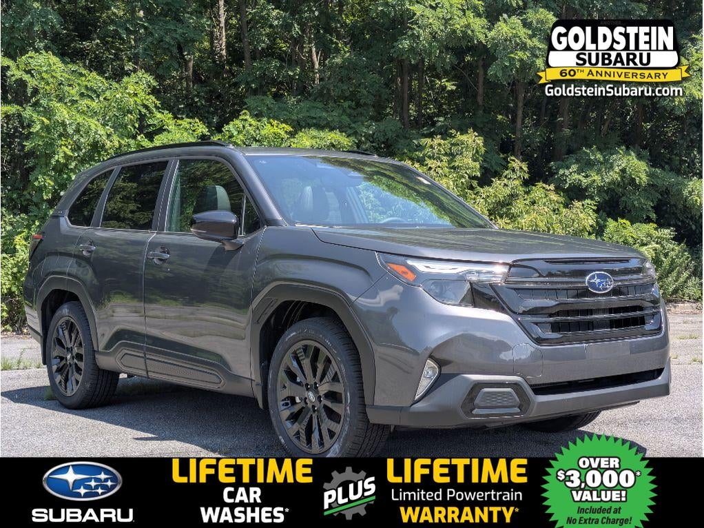 2026 Subaru FORESTER Sport Onyx Edition in Magnetite Gray Metallic — front three-quarter view