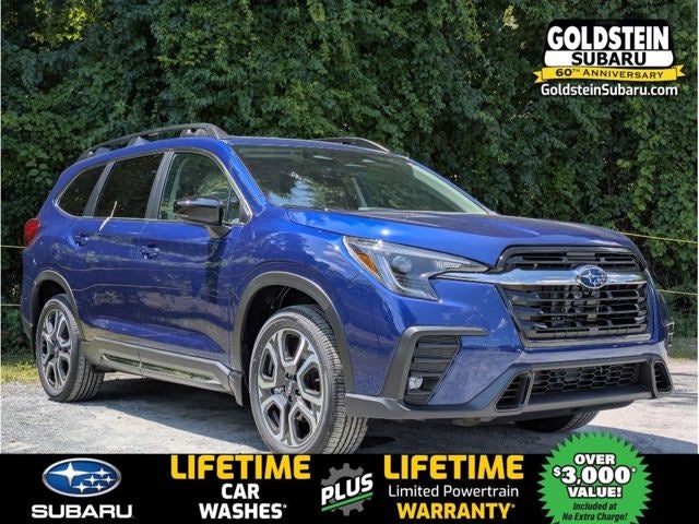 2026 Subaru ASCENT Limited 7-Passenger in Sapphire Blue Pearl — front three-quarter view