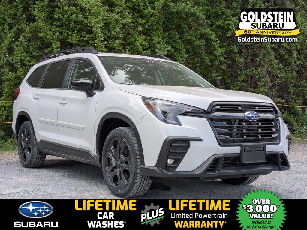 2026 Subaru ASCENT Onyx Edition Touring 7-Passenger in Crystal White Pearl — front three-quarter view
