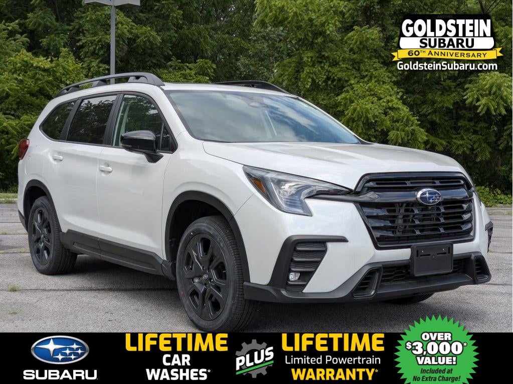 2026 Subaru ASCENT Onyx Edition Touring 7-Passenger in Crystal White Pearl — front three-quarter view