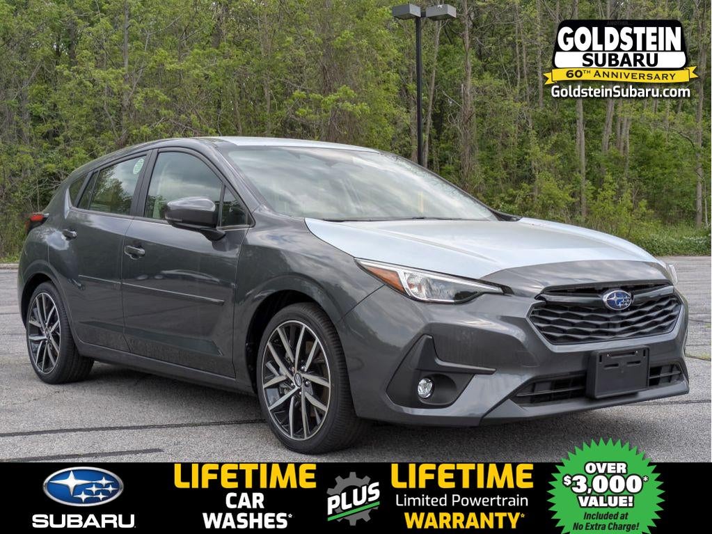 2026 Subaru IMPREZA Sport in Magnetite Gray Metallic — front three-quarter view