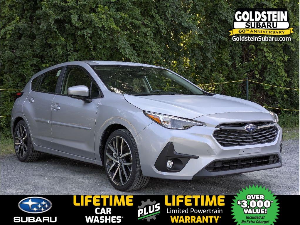 2026 Subaru IMPREZA Sport in Ice Silver Metallic — front three-quarter view