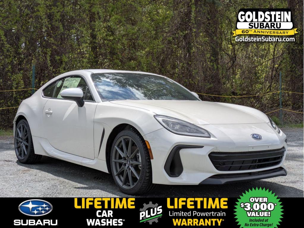 2026 Subaru BRZ Limited in Crystal White Pearl — front three-quarter view