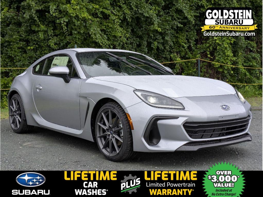 2026 Subaru BRZ Limited in Ice Silver Metallic — front three-quarter view
