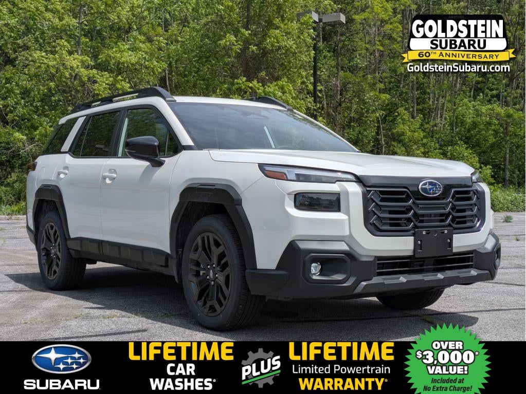 2026 Subaru OUTBACK Limited XT in Crystal White Pearl — front three-quarter view