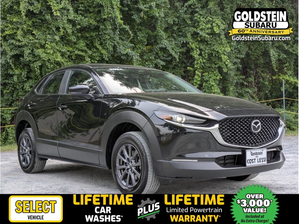 2024 Mazda Mazda CX-30 2.5 S in Jet Black Mica — front three-quarter view