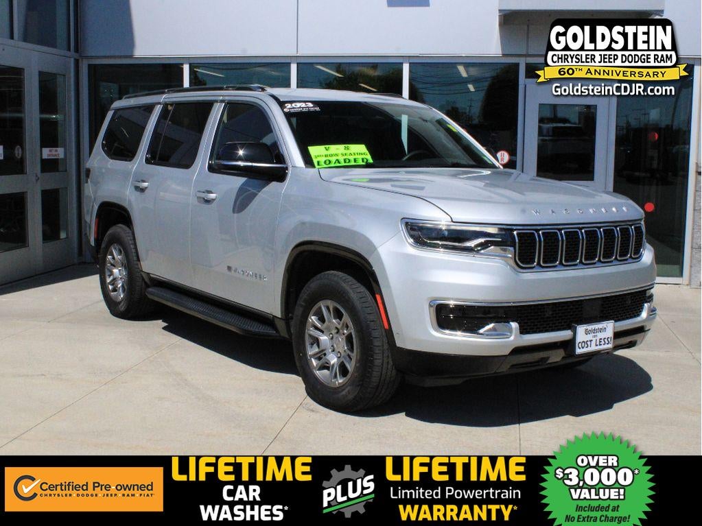 2023 Jeep Wagoneer Series I in Silver Zynith — front three-quarter view