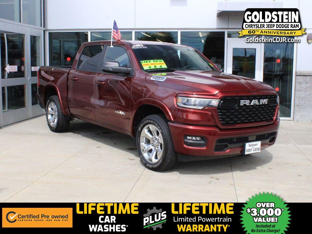 2025 RAM 1500 Big Horn in Delmonico Red Pearlcoat — front three-quarter view
