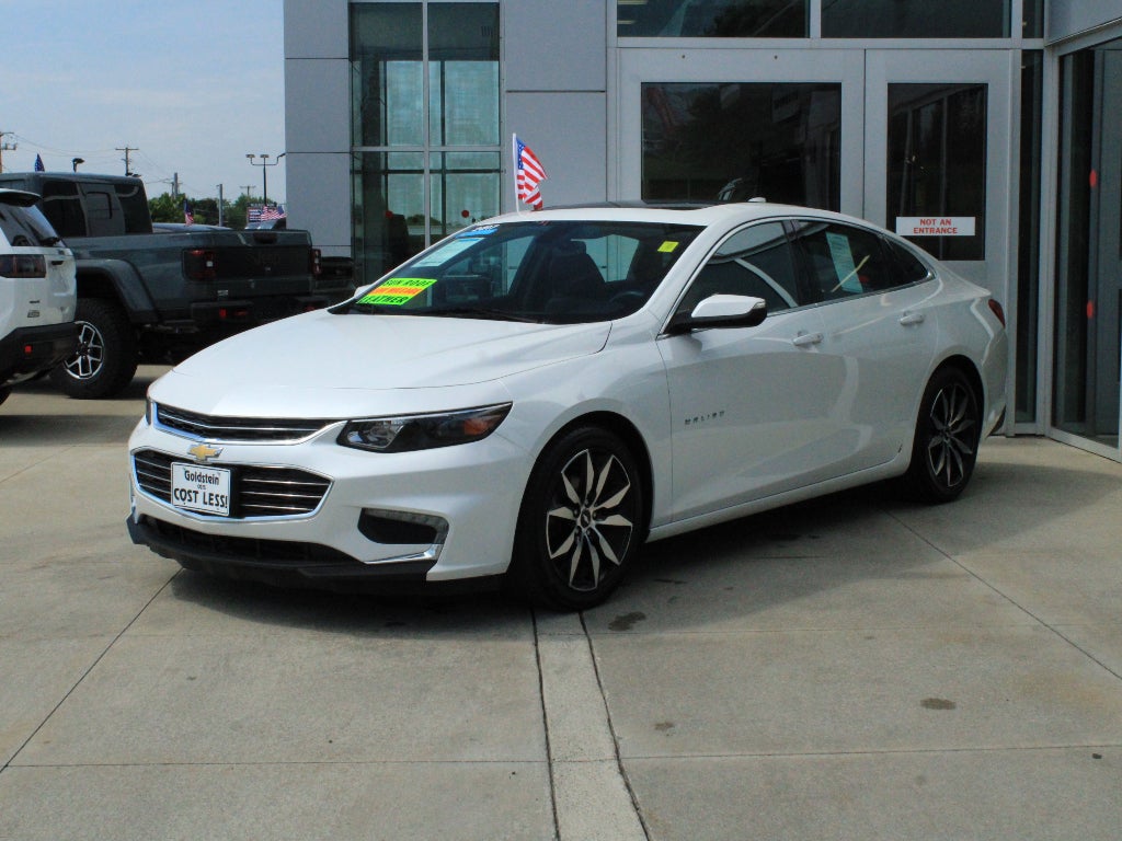 2017 Chevrolet Malibu — rear three-quarter view