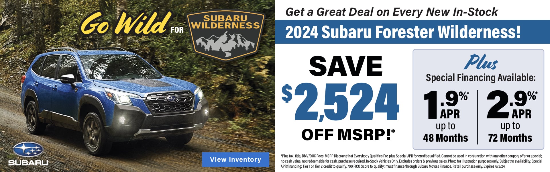 Go Wild For Subaru Forester Wilderness